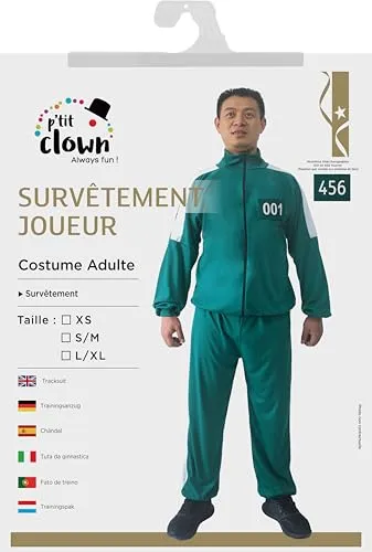 P'tit Clown Re21207 costume tuta giocatore numerato XS
