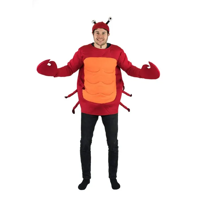 Bodysocks Granchio costume carnevale adulti rosso