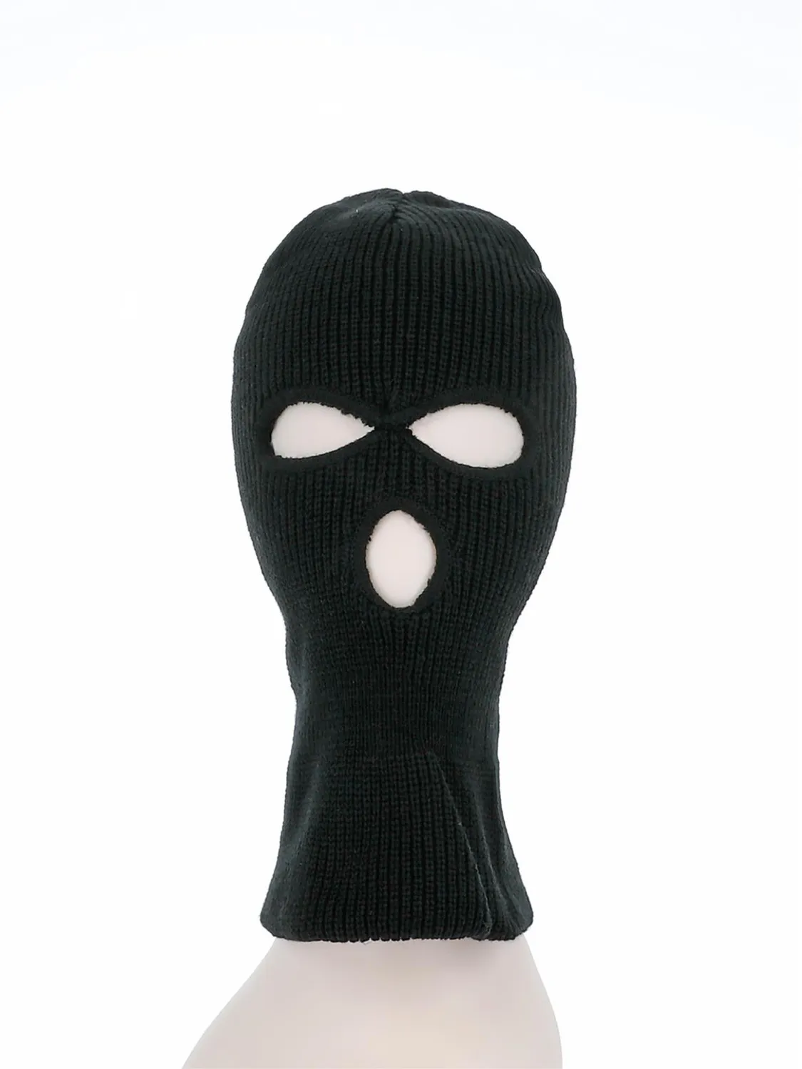 Smiffys Balaclava passamontagna adulto nero in maglia