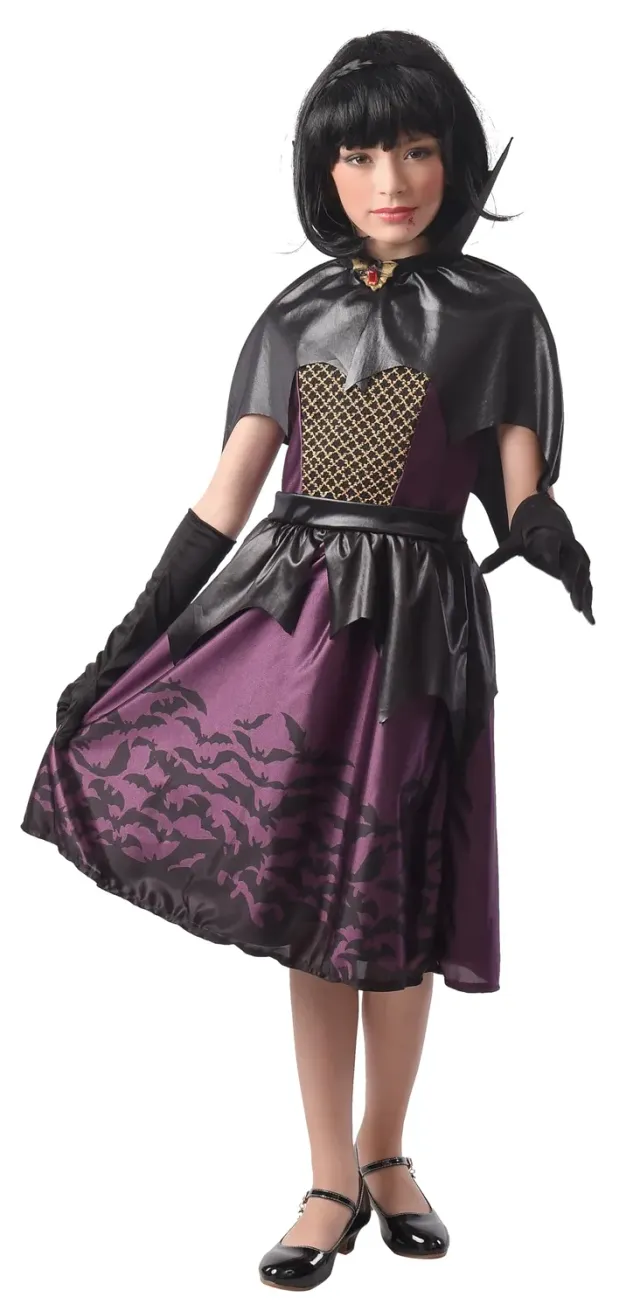 P'tit Clown Vampiressa costume bambina viola 10/12 anni