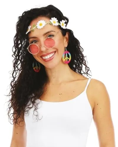 P'tit Clown Hippie re50318 set occhiali 3 pezzi anni 70