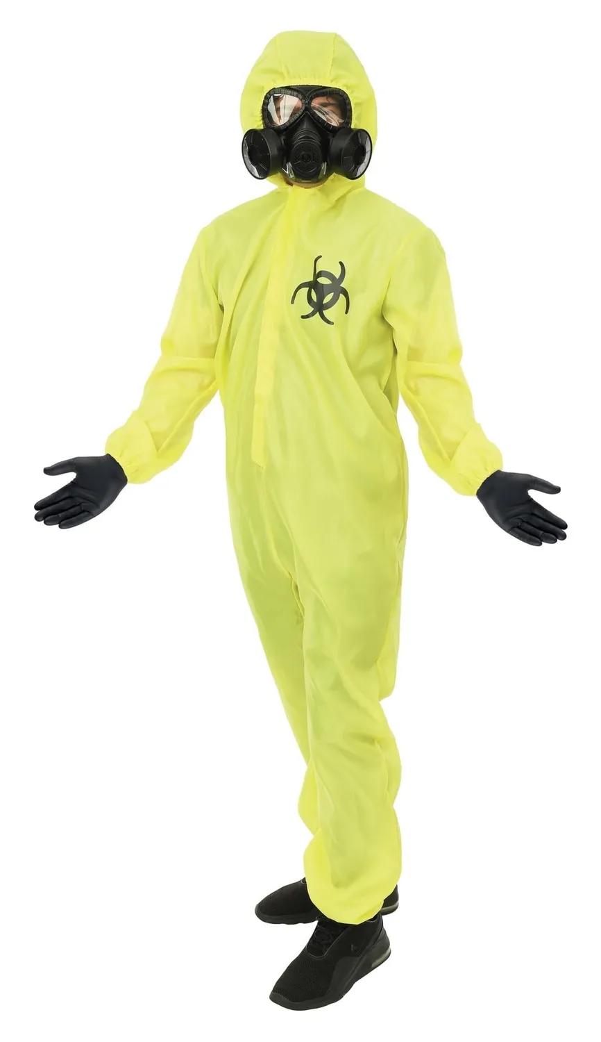 P'tit Clown costume pericolo biologico adulto giallo L-XL