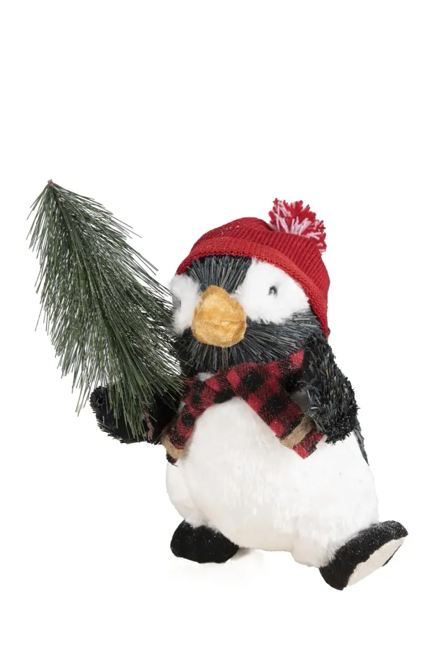 P'tit Clown re22854 pinguino decorazione Natale 26 cm peluche