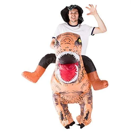Bodysocks Dinosauro T-Rex Costume Gonfiabile Adulto Cavalcabile