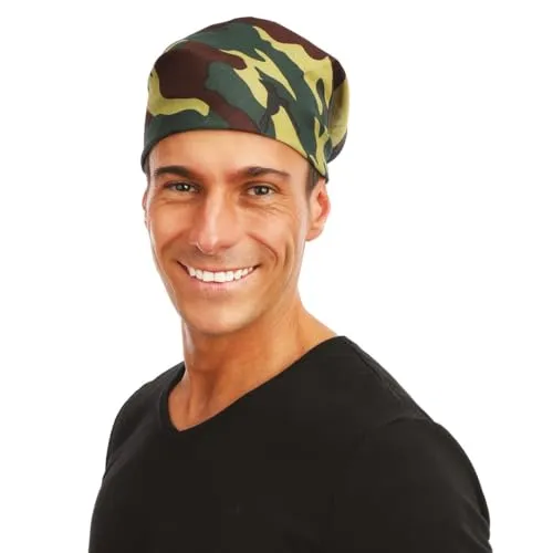 P'tit Clown 29185 costume militare cachi adulto