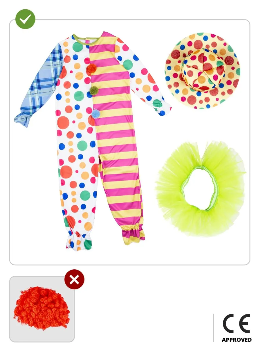 Funidelia Costume Clown Deluxe Bambino Giallo 7-9 Anni