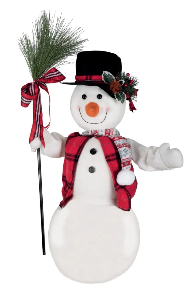 P'tit Clown Automa Pupazzo Neve Decorazione 60 cm sonoro