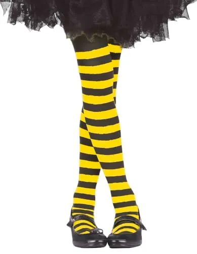 Guirca Collant Basic Bambini collant righe gialle nere
