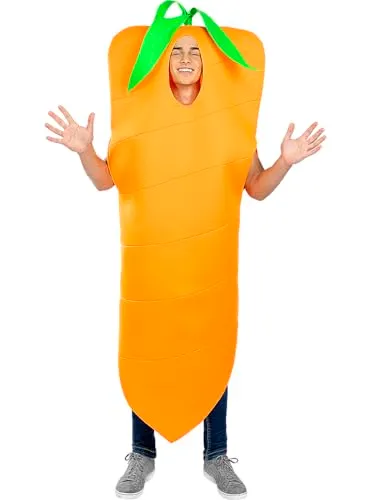 Funidelia Carota costume adulto taglia unica arancione