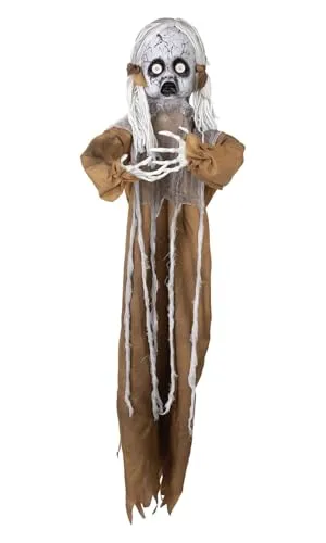 P'tit Clown 24060 bambola animatronic da appendere 120 cm sonora