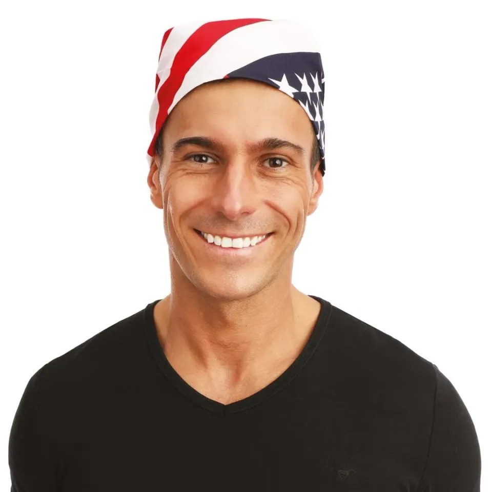 P'tit Clown RE21081 bandana bandiera USA costume