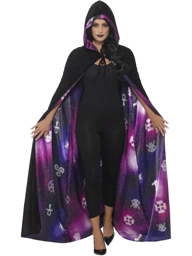 Smiffys Deluxe Reversible Galaxy Ouija mantello adulto