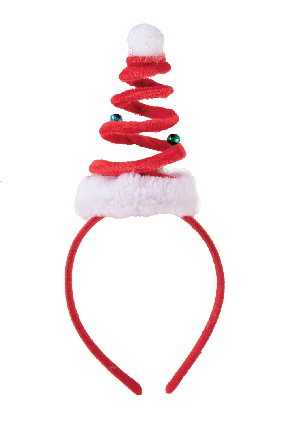 P'tit Clown re22374 Cerchietto Albero Natale Molla Rosso