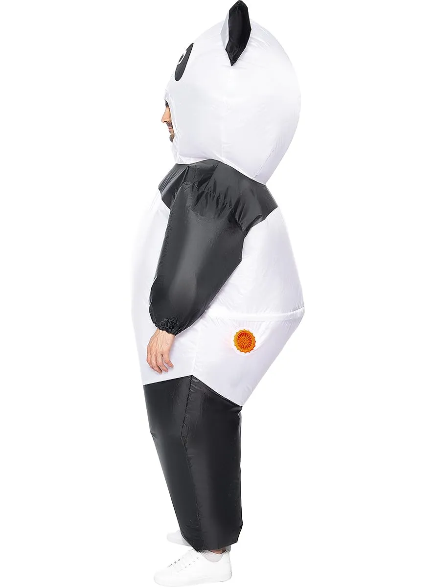 Funidelia orso panda gonfiabile costume adulto bianco