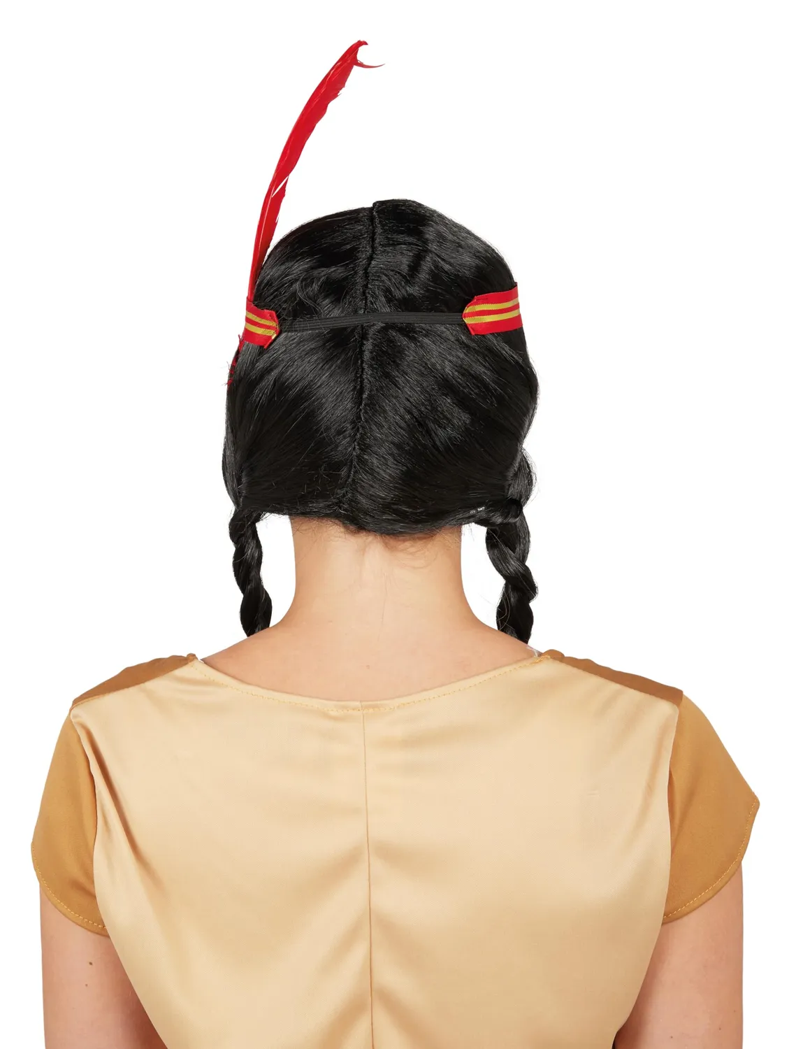 P'tit Clown 86009 parrucca indiana nera trecce