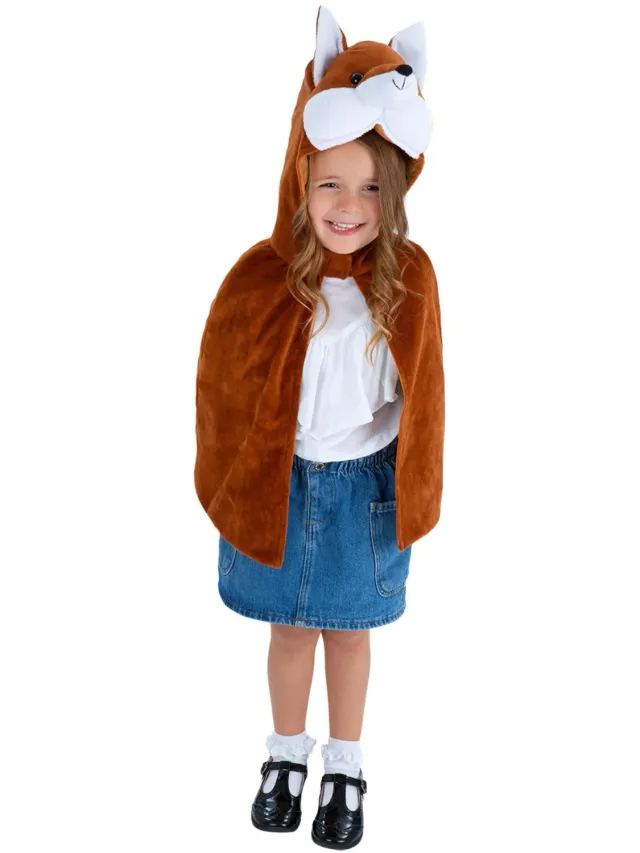 Smiffys Volpe Mantello Bambini 4-7 Anni Peluche