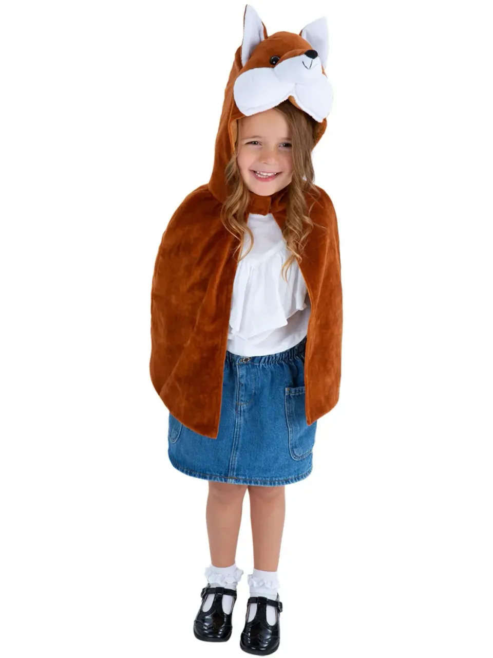 Smiffys Volpe Mantello Bambini 4-7 Anni Peluche