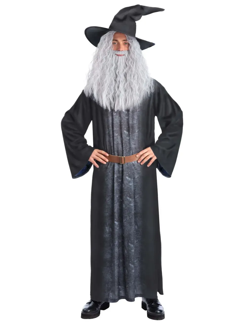 Smiffys Sorcerer costume mago uomo mantello cappello L/XL