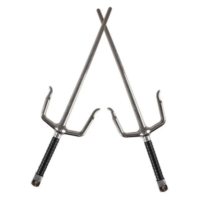 P'tit Clown Ninja Sai spade giocattolo 2 pezzi argento 30 cm