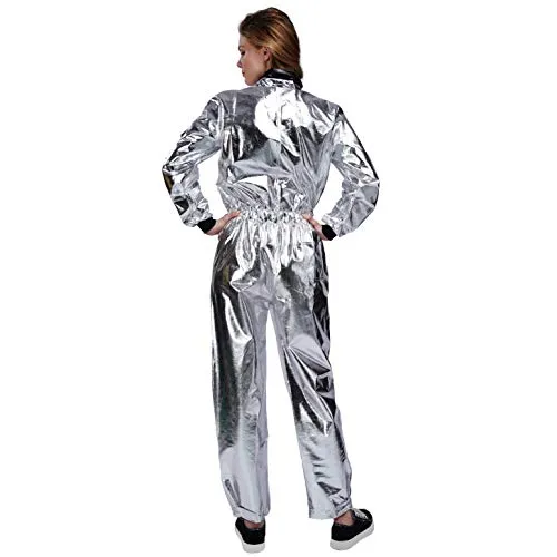 SEA HARE Tuta Astronauta Costume Donna Senza Cappello Metallizzato