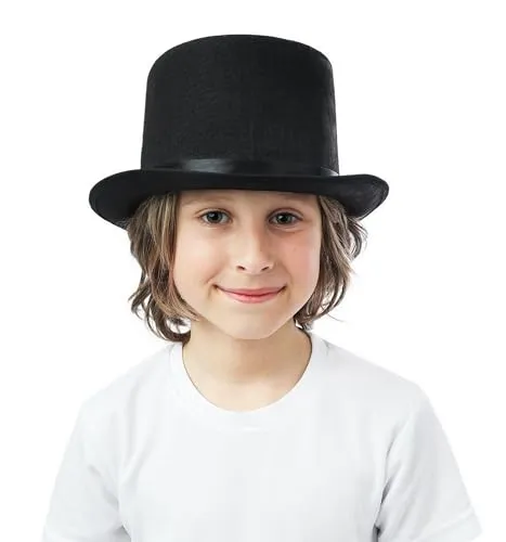P'tit Clown Cappello Feltro bambino nero alta forma