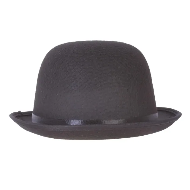 P'tit Clown Melone Cappello Feltro Nero Adulto 28,5 cm