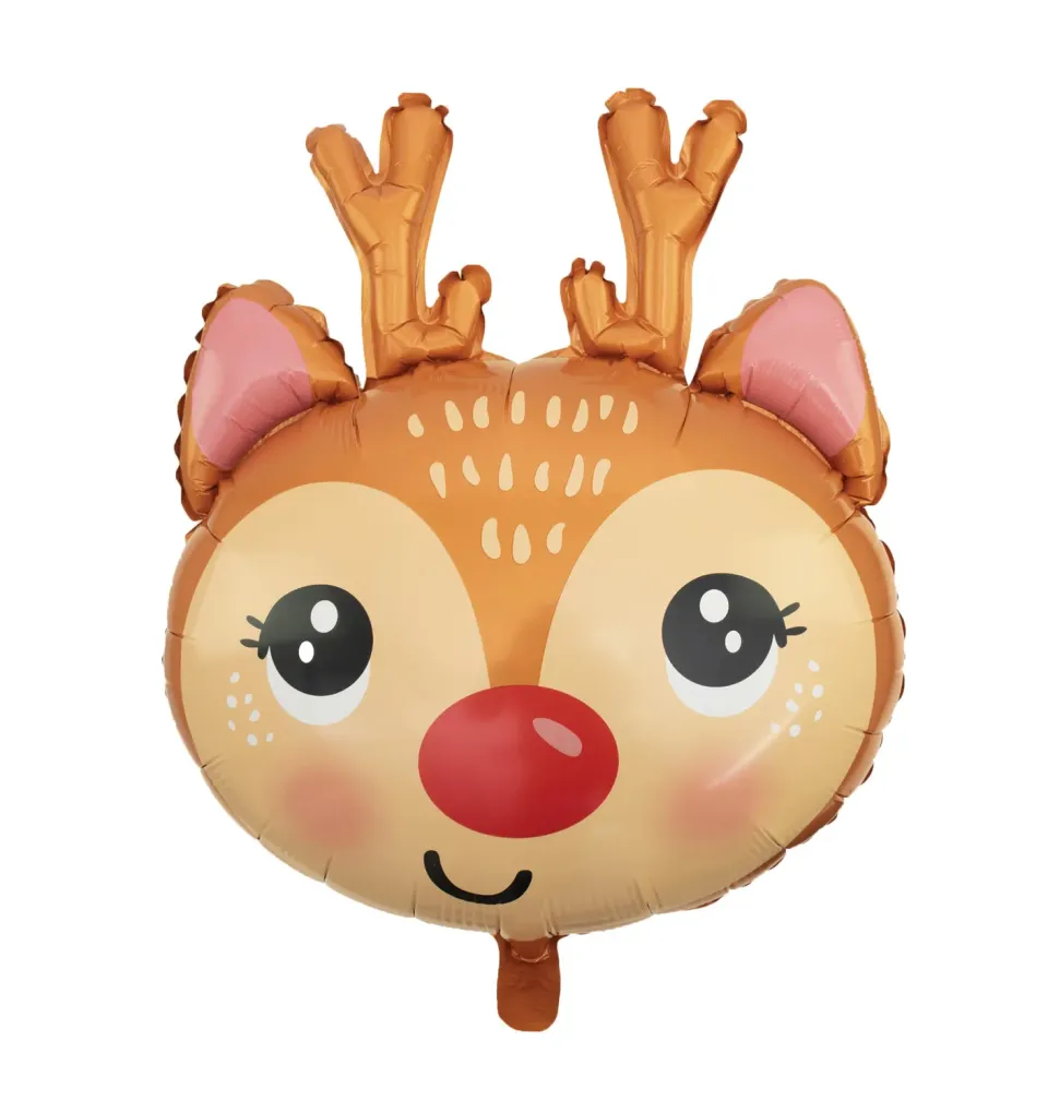 P'tit Clown Petit Rene Palloncino Alluminio Renna 55 cm