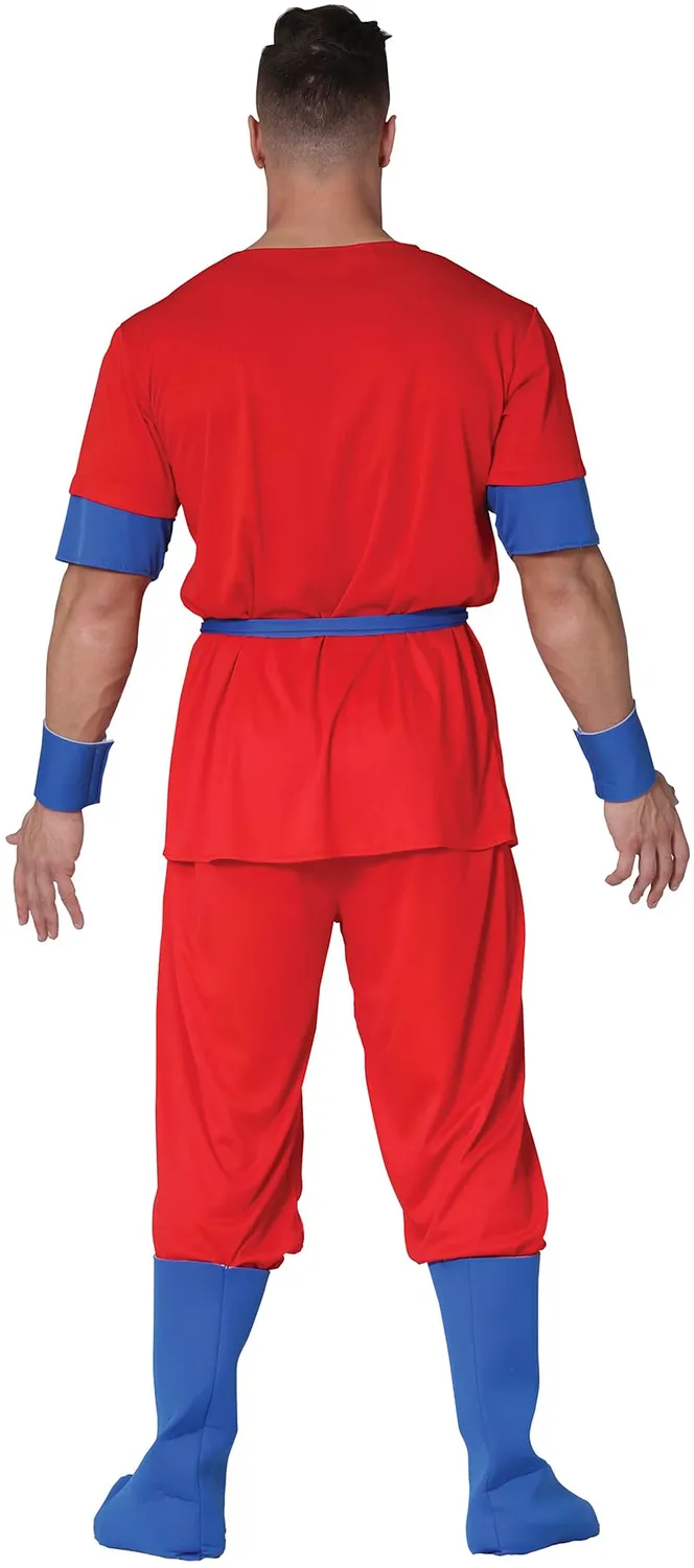 Guirca Costume Combattente Rosso Blu 14-16 Anni Carnevale