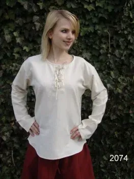 La Bottega di Merlino Tilda camicia medievale unisex cotone