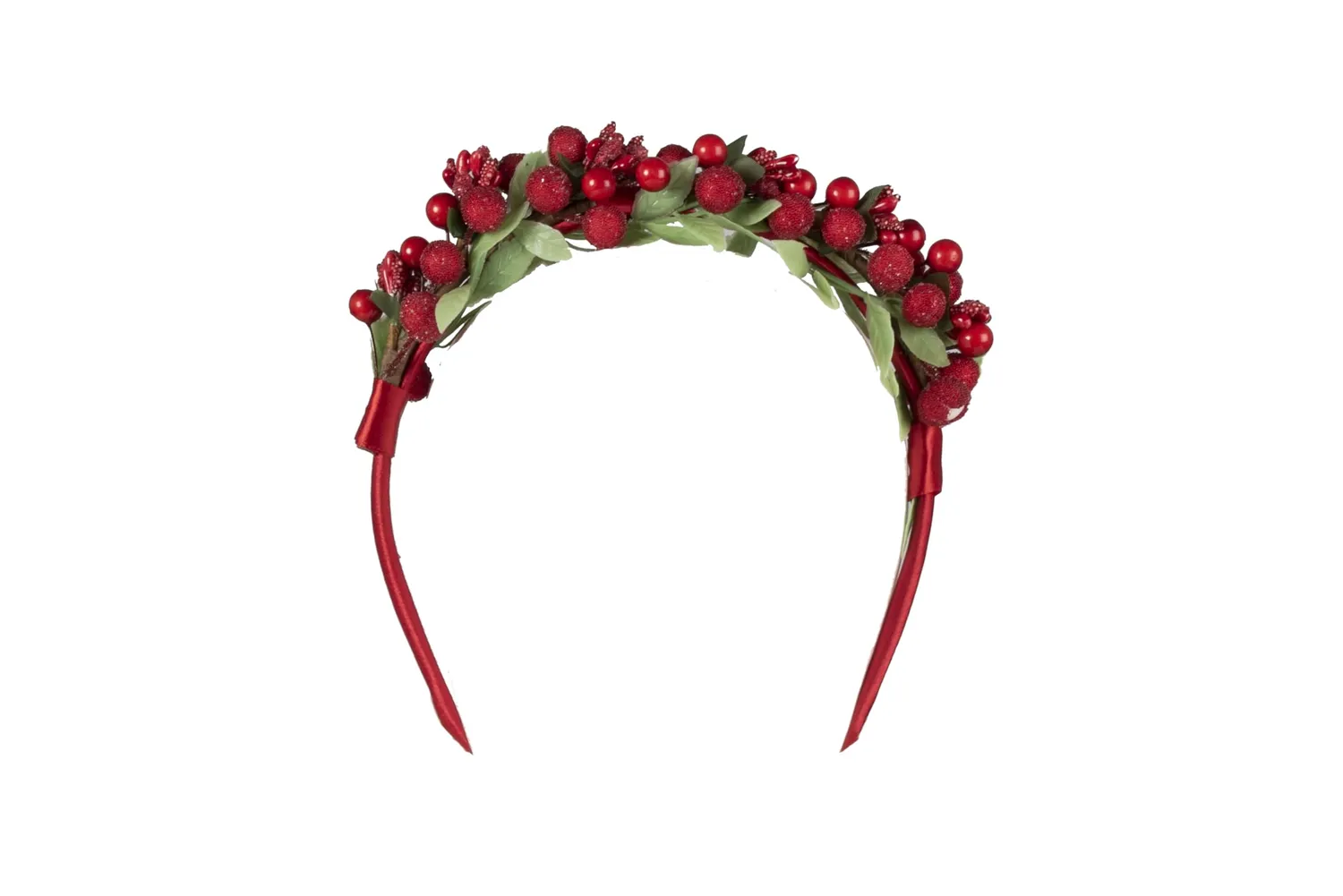 P'tit Clown Re22778 cerchietto Natale bacche rosse