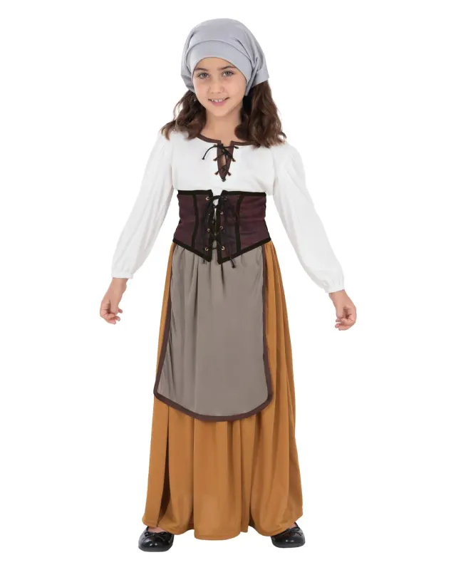 Funidelia Contadinella Medievale costume bambina