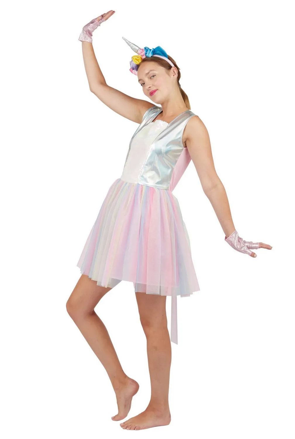P'tit Clown costume unicorno donna vestito cerchietto
