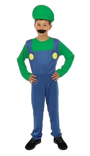 P'tit Clown Plombier costume verde ragazzo