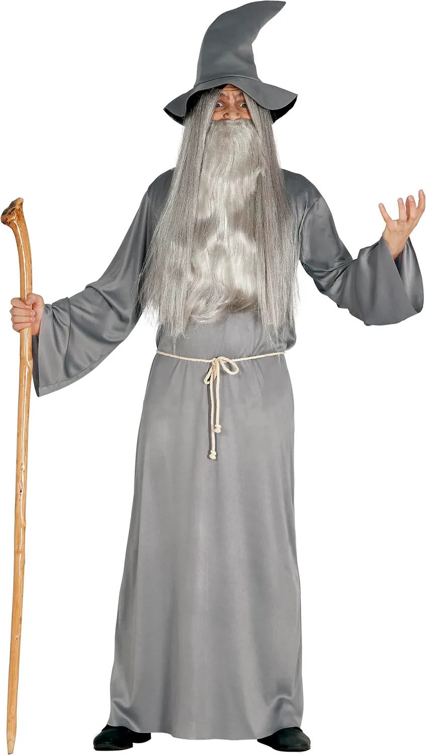 Guirca Costume Mago Grigio L 52-54 con Cappello