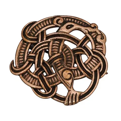 La Bottega di Merlino Nodo Spilla in bronzo 4,5 cm cera