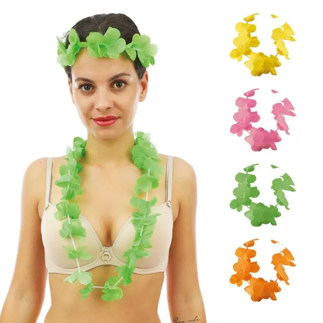P'tit Clown 50407 Collana Hawaiana Fluo Poliestere Casual