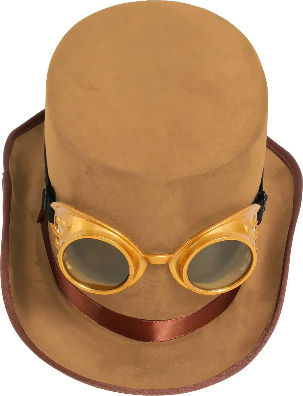 Guirca 13006 cilindro steampunk marrone taglia unica