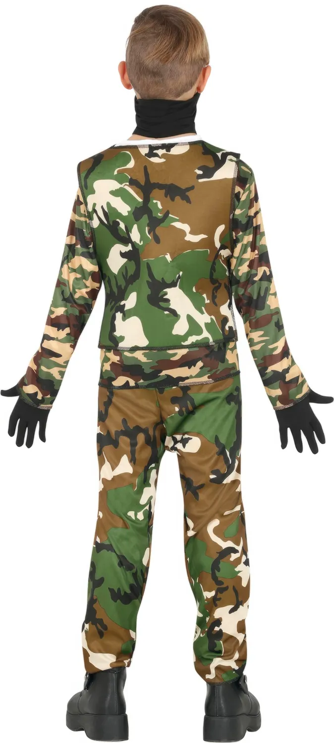 Guirca Militar costume bambino 10-12 anni mimetico
