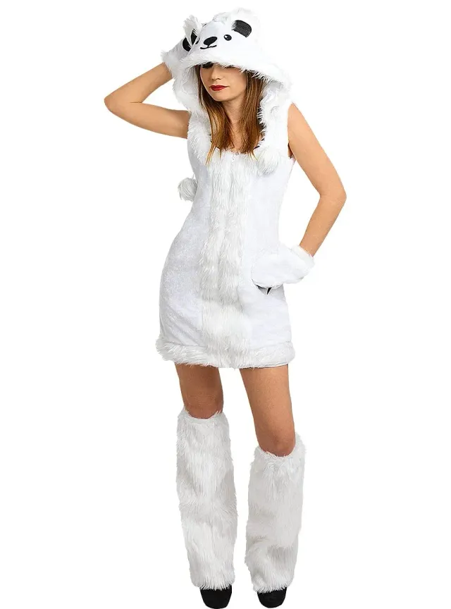 Funidelia orso polare costume donna S caldo