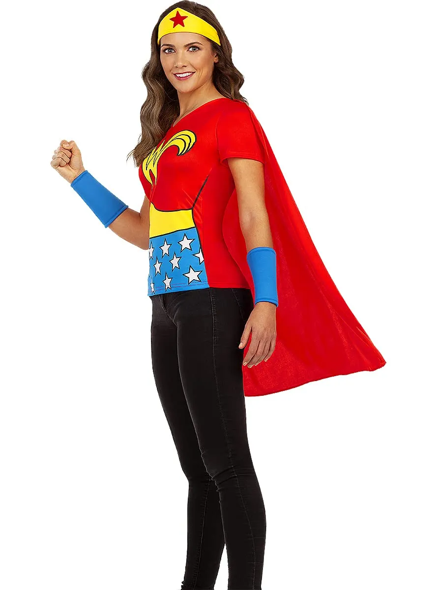 Funidelia Kit Wonder Woman costume donna M rosso