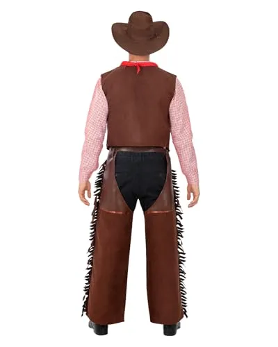 Funidelia Costume Cowboy Pistolero Uomo S-M Marrone Western
