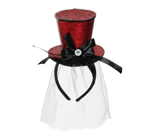 Guirca Mini Hat Rosso mini cappello con fascia