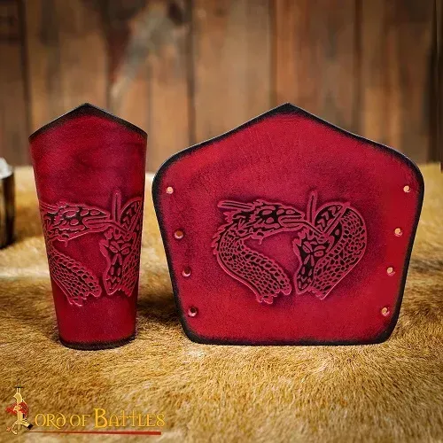 La Bottega di Merlino Celtic bracciali pelle di bufalo motivo celtico