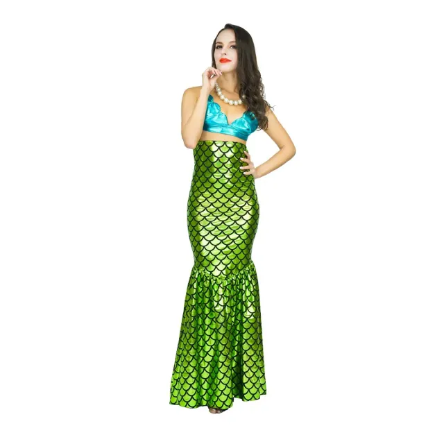 Sea Hare Sirena Costume Donna Gonna Squame Top