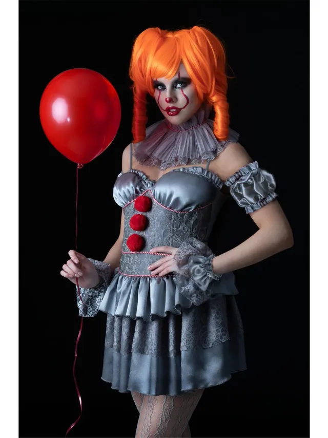 Smiffys IT Pennywise vestito donna S clown horror