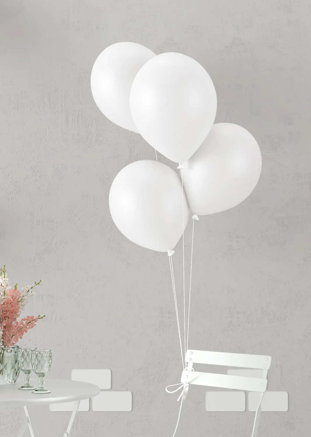 P'tit Clown palloncini bianchi lattice Ø30 cm 10 pezzi
