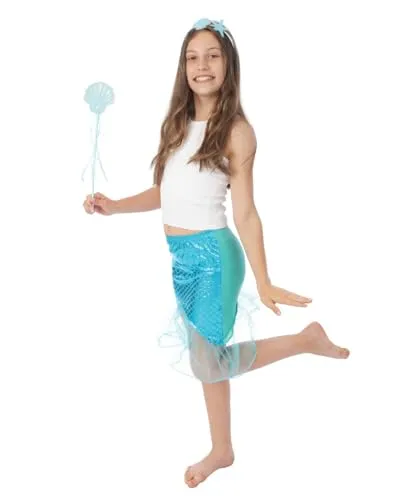 P'tit Clown re80402 costume bambina sirena blu
