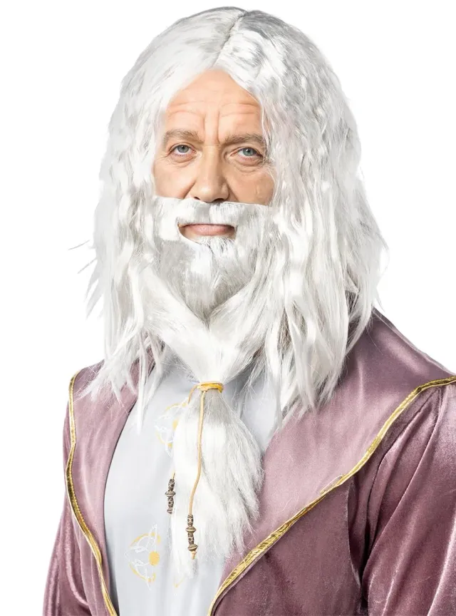 Funidelia Harry Potter Parrucca Albus Silente con Barba grigia
