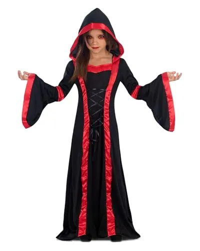 Funidelia Costume Vampira Bambina 10-12 Anni Nero