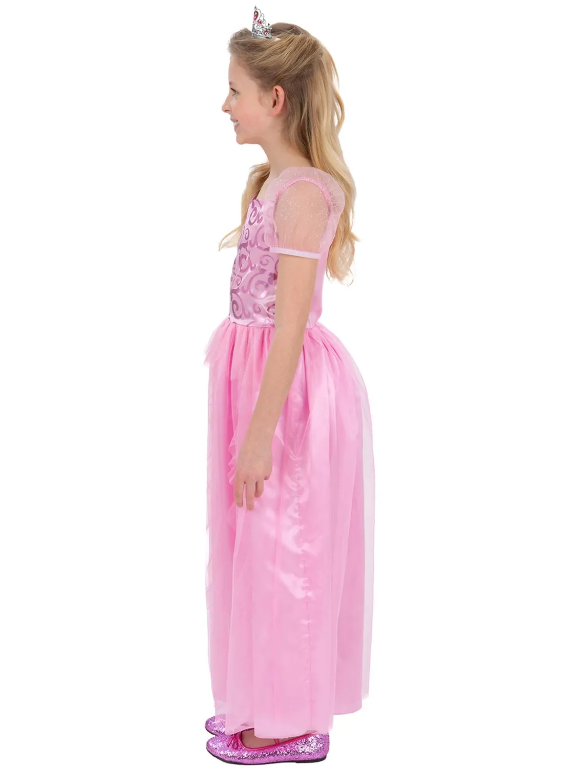 Smiffys Good Witch Fairy costume fata rosa 7-9 anni